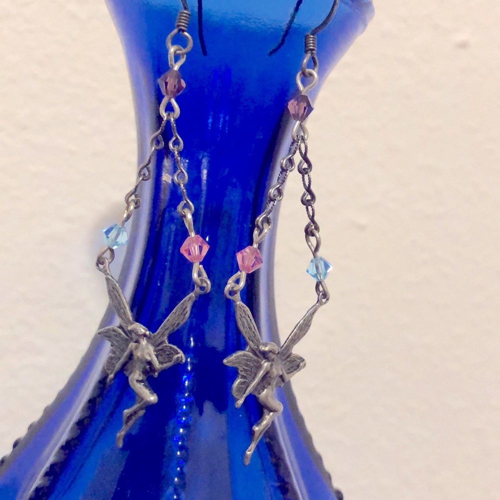 Fairy & Crystals dangle earrings